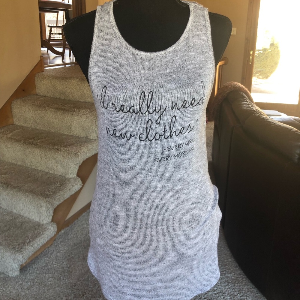 I really need new clothes long tank